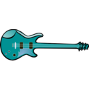 download Bass Guitar clipart image with 180 hue color
