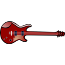 download Bass Guitar clipart image with 0 hue color