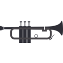download Trumpet clipart image with 45 hue color