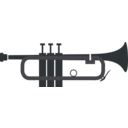 download Trumpet clipart image with 0 hue color