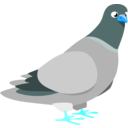 download Pigeon clipart image with 180 hue color
