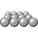 download Glossy Balls clipart image with 270 hue color