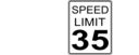 Ca Speed Limit 35 Roadsign