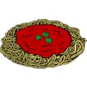 download Fast Food Lunch Dinner Spaghetti clipart image with 0 hue color