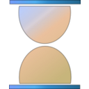 download Hourglass Icon clipart image with 180 hue color