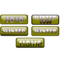 download Buttons Winter clipart image with 180 hue color