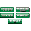 download Buttons Winter clipart image with 270 hue color