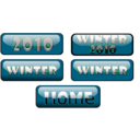 download Buttons Winter clipart image with 315 hue color