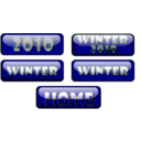 download Buttons Winter clipart image with 0 hue color