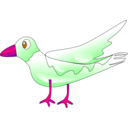 download Bird clipart image with 270 hue color