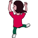 download Comic Dancer Remix clipart image with 315 hue color