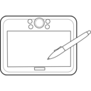 download Graphic Tablet clipart image with 90 hue color