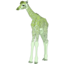 download Baby Giraffe clipart image with 45 hue color