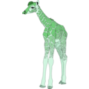 download Baby Giraffe clipart image with 90 hue color