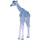 download Baby Giraffe clipart image with 180 hue color