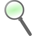 download Magnifying Glass clipart image with 270 hue color