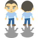 download White Boy clipart image with 0 hue color