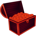 download Treasure Chest clipart image with 315 hue color