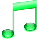 download Music Note Icon clipart image with 135 hue color