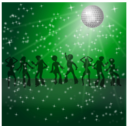 download Disco Dancers Remix 2 clipart image with 270 hue color