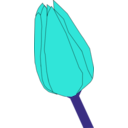 download Tulip2 clipart image with 180 hue color