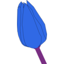 download Tulip2 clipart image with 225 hue color
