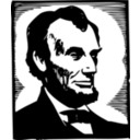 download Abraham Lincoln clipart image with 0 hue color