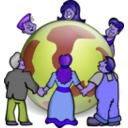 download Embrace The World clipart image with 225 hue color