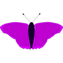 download Orange Butterfly clipart image with 270 hue color
