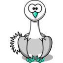 download Cartoon Ostrich clipart image with 135 hue color