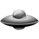 download Ufo In Metalic Style clipart image with 135 hue color