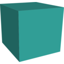 download Green Cube clipart image with 90 hue color