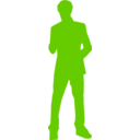 download Man In A Suit clipart image with 180 hue color