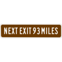 download Next Exit 93 Miles clipart image with 225 hue color