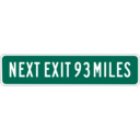 download Next Exit 93 Miles clipart image with 0 hue color