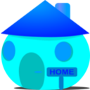 download Home clipart image with 180 hue color