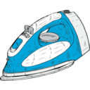 download Clothes Iron clipart image with 0 hue color