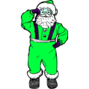 download Dancing Santa clipart image with 135 hue color