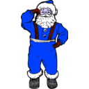 download Dancing Santa clipart image with 225 hue color