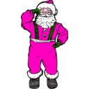 download Dancing Santa clipart image with 315 hue color