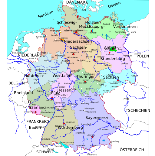 Political Map Of Germany 2