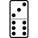 download Domino Set 21 clipart image with 0 hue color