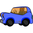 download Fun Car clipart image with 180 hue color
