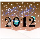 download Buon Natale 2012 clipart image with 180 hue color