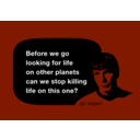 download Spock No Killing clipart image with 180 hue color