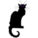 download Chat Noir clipart image with 225 hue color