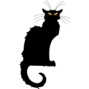 download Chat Noir clipart image with 0 hue color