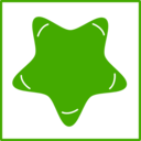 Eco Green Star Icon