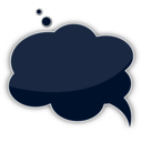 download Speech Bubble clipart image with 0 hue color