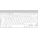 download Mackeyboard De clipart image with 180 hue color